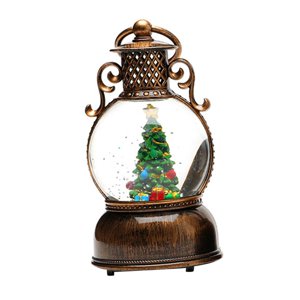 Magideal - Bolas De Nieve Navideñas Musicales, Caja De Música Navideña, Decoración Navideña, Lámpara De Farol Navideña Fácil De Colgar, Decoración Para El Hogar Árbol De Navidad