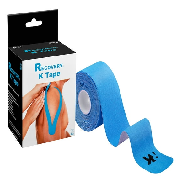 Tape Kinesiologico Azul  5 Cm X 5 Mt Precortada Recovery