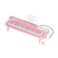 Bothyi - Piano Electrónico De 37 Teclas Con Micrófono Para Niños Principiantes De 3, 4, 5 Y 6 Años, Color Rosa