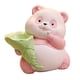 thumbnail image 2 of Figura De Panda Con Arreglo Floral, Hucha Para Sala De Estar, Centro De Mesa, Color Rosa, 2 of 3