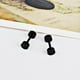 thumbnail image 3 of 1pair Dumbbell Earrings: Get Ready to Turn Heads with These Stylish Round Studs!, 3 of 5