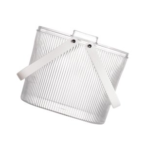 Magideal - Cubo De Hielo Para El Hogar, Cubo De Vino, Cubo De Almacenamiento, Multifuncional, Transparente Con Tapa Y Pequeño Para Champán, Vino, Camping, Sala