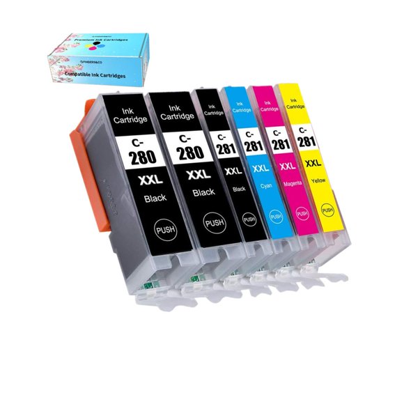 Paquete de 5 cartuchos de tinta Canon F FINDERS&CO PGI-280/CLI-281 XXL