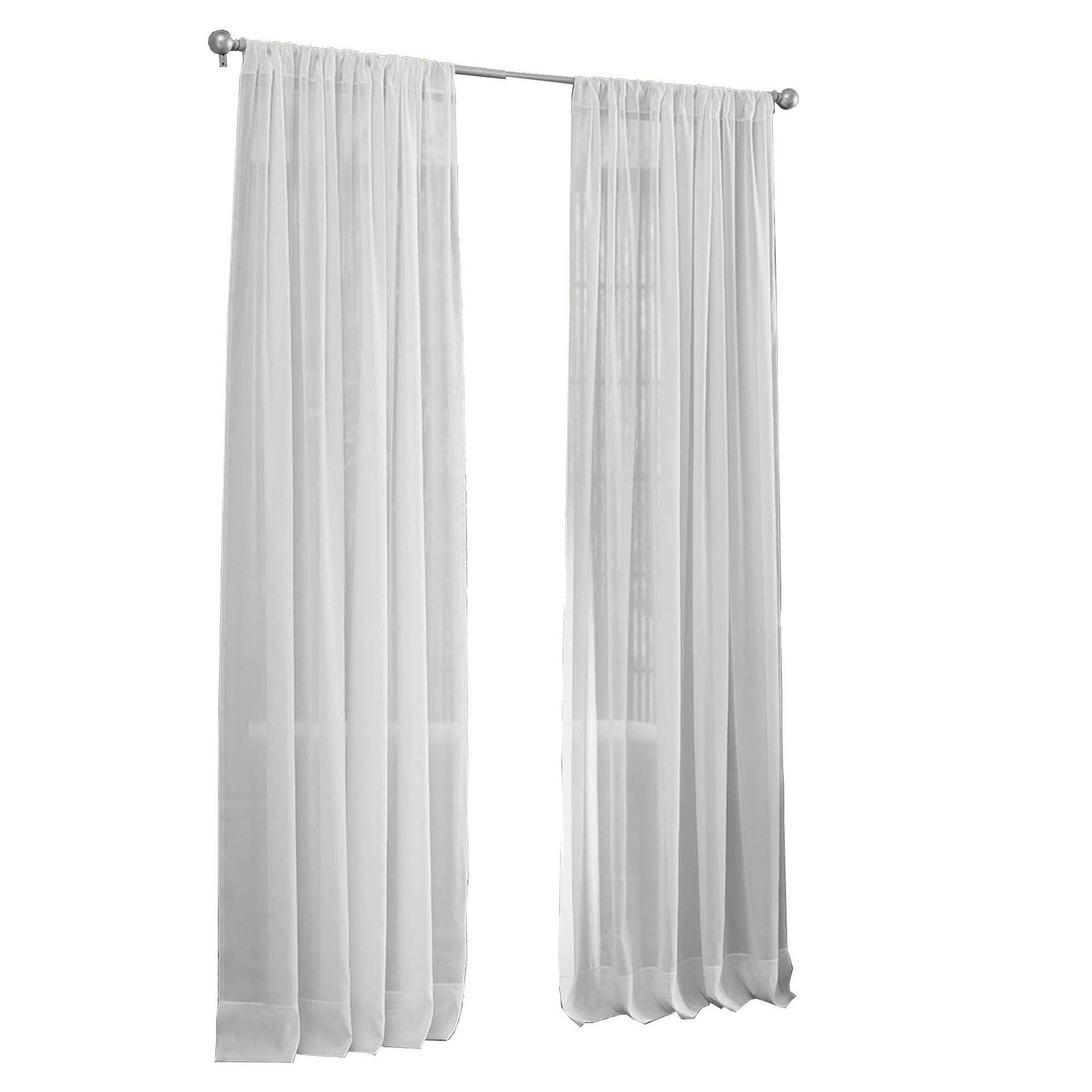 Drape Panel La Linen Sheer Voile, 1 Paquete, 183 X 300 Cm, Blanco