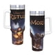 thumbnail image 4 of El Señor de los Anillos Vaso aislado de acero inoxidable con asa, diseño temático, regalo para familia, amigos y fans; incluye pajita y encaja en el portavasos estándar, 40 oz, 4 of 6