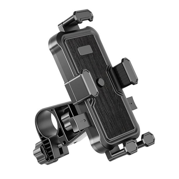 Soporte de teléfono para motocicleta, soporte perezoso, amortiguador, liberación rápida, bloqueo mecánico, soporte para teléfono móvil, soporte para Estilo A