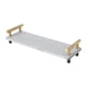 thumbnail image 5 of Organizador Para Fregadero De Cocina, Almacenamiento Impermeable, Bandeja De Mostrador Versátil Simple, Estante Con Mango De Oro Gris, 5 of 5