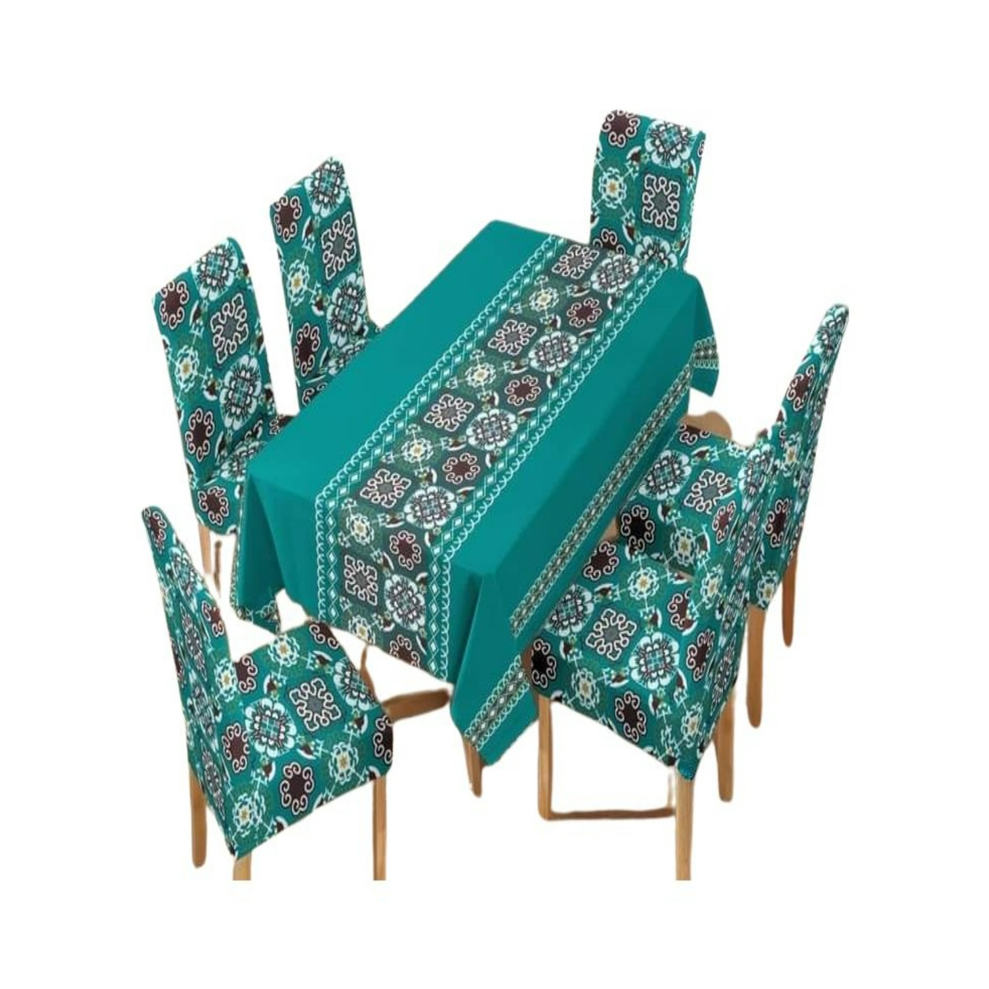 Decoideasemi - Juego De Mantel Más 6 Fundas De Sillas