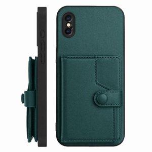 Foxdock Funda Para Iphone X Con Bloqueo Rfid - Diseño Elegante Con Cierre De Botón
