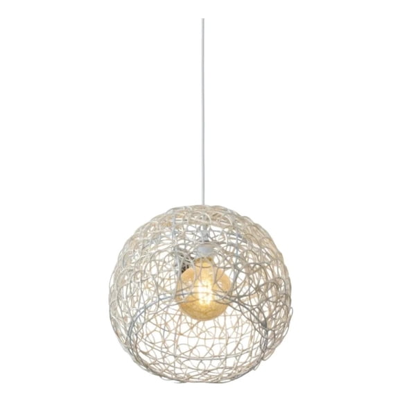 Lámpara Colgante Techo Esfera Tejida Estilo Nórdico Boho Jhn