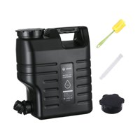 Ioensy - Contenedor De Agua De 12 L Con Grifo Para Mochilerismo Al Aire Libre Y Senderismo, Color Negro