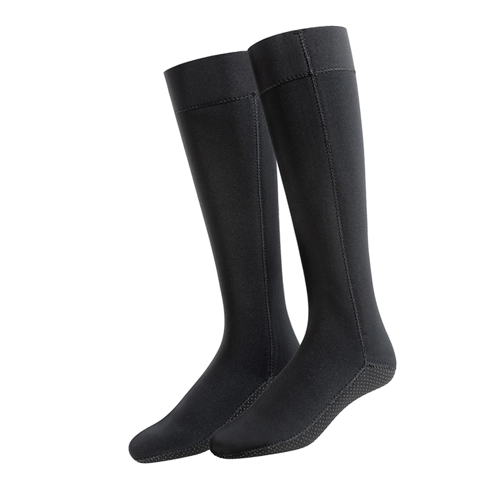 Magideal - Calcetines De Buceo Calcetines De Aletas De Playa Antideslizantes Calcetines De Agua De Neopreno Cálidos De 3 Mm Botines De Traje De Neopreno Para Act 44-45