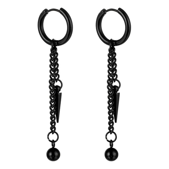 Aros Punk Black Silver Ring Vikingos Hombre Mujer Moda