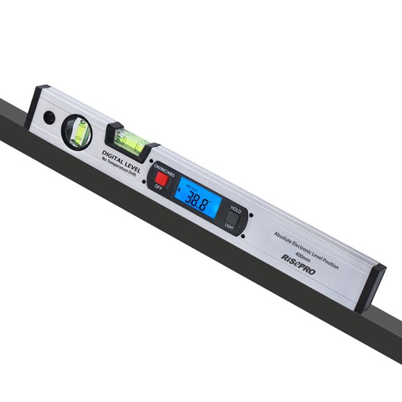 Nivel RISEPRO 41 cm Inclinómetro Digital con Base Magnética