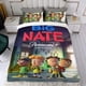 thumbnail image 4 of Gran Aventura de Nate Conjunto de sábanas temático, trío de piezas, cómodo y amigable con la piel, diseño único, regalo de decoración para el hogar para familiares, amigos y fans, 90 cm * 190 cm, 4 of 6