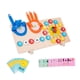 thumbnail image 4 of Juguetes de matemáticas para contar con los dedos, bloques de conteo, bonito reloj de madera para enseñar, juego educativo para cumpleaños de niños de, 4 of 5