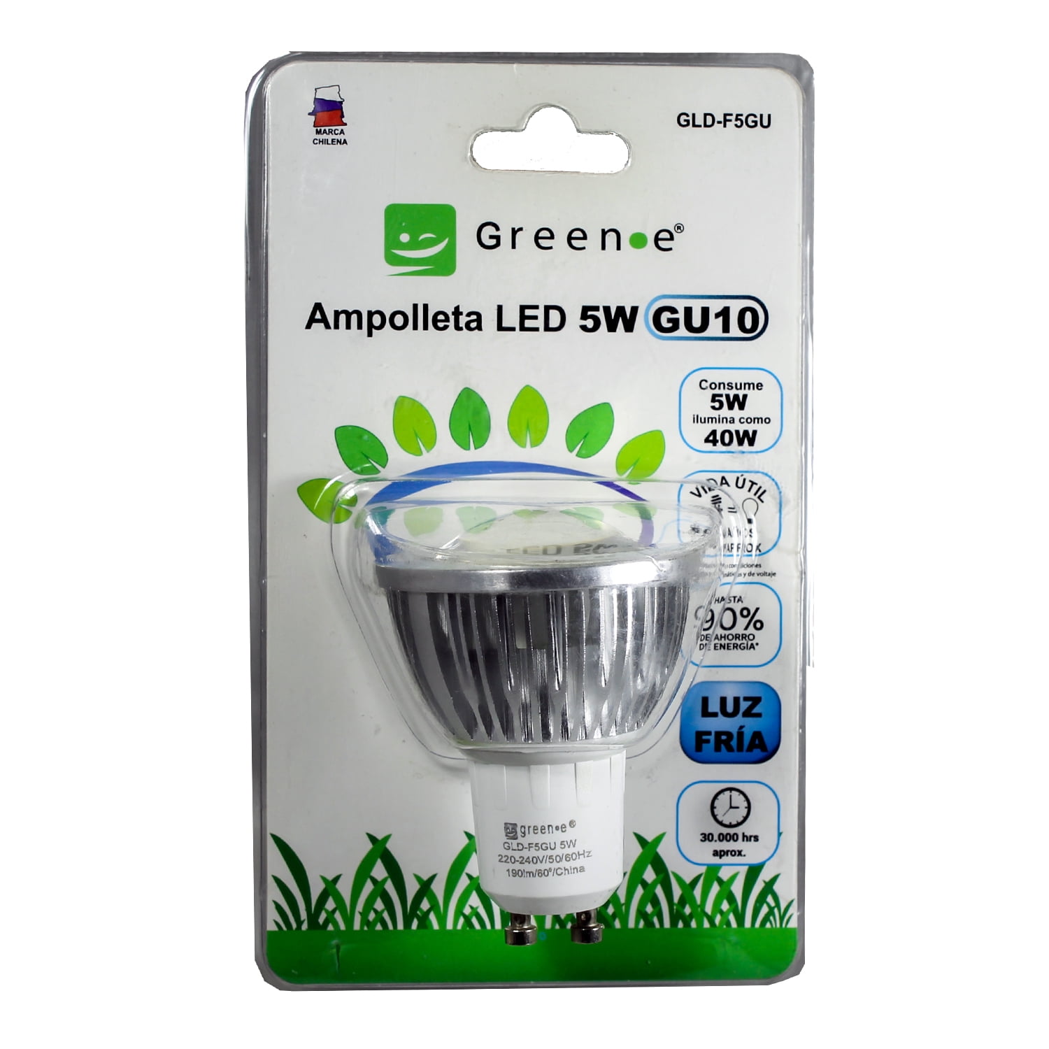 Green E - Ampolleta Led 5w Gu10 Fría