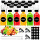 thumbnail image 1 of Pack 24 Botellas de Cristal con Tapa Mini Frascos de Vidrio 60ml Botellitas de Cristal Pequeñas Jengibre shots, 1 of 7