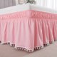 thumbnail image 3 of Falda para Cama Suxumhao con Volantes Rosa Claro Tamaño Full, 3 of 3
