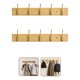 thumbnail image 1 of Juego 2 Percheros De Madera Con 5 Ganchos De Pared 50cm Colgador De Ropa Rustico, 1 of 4