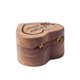 thumbnail image 5 of Caja de Anillos de Compromiso en Forma de Corazón de Nogal Wislist 5,5 × 6 × 3,2 cm, 5 of 8