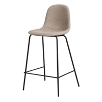 Oh! Mi Hogar ® - Taburete Eames De Lino Base Negro 66Cm