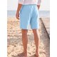 thumbnail image 3 of INSPIRE CHIC Pantalones Cortos de Lino Ligeros de Verano para Hombre con Cordón M Azul, 3 of 5