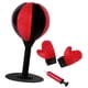 thumbnail image 2 of Saco De Boxeo De Escritorio Para Entrenamiento, Mesa De Fitness Duradera Para Golpear, Pelota Para Golpear, Color Negro Y Rojo Con Guantes, 2 of 3
