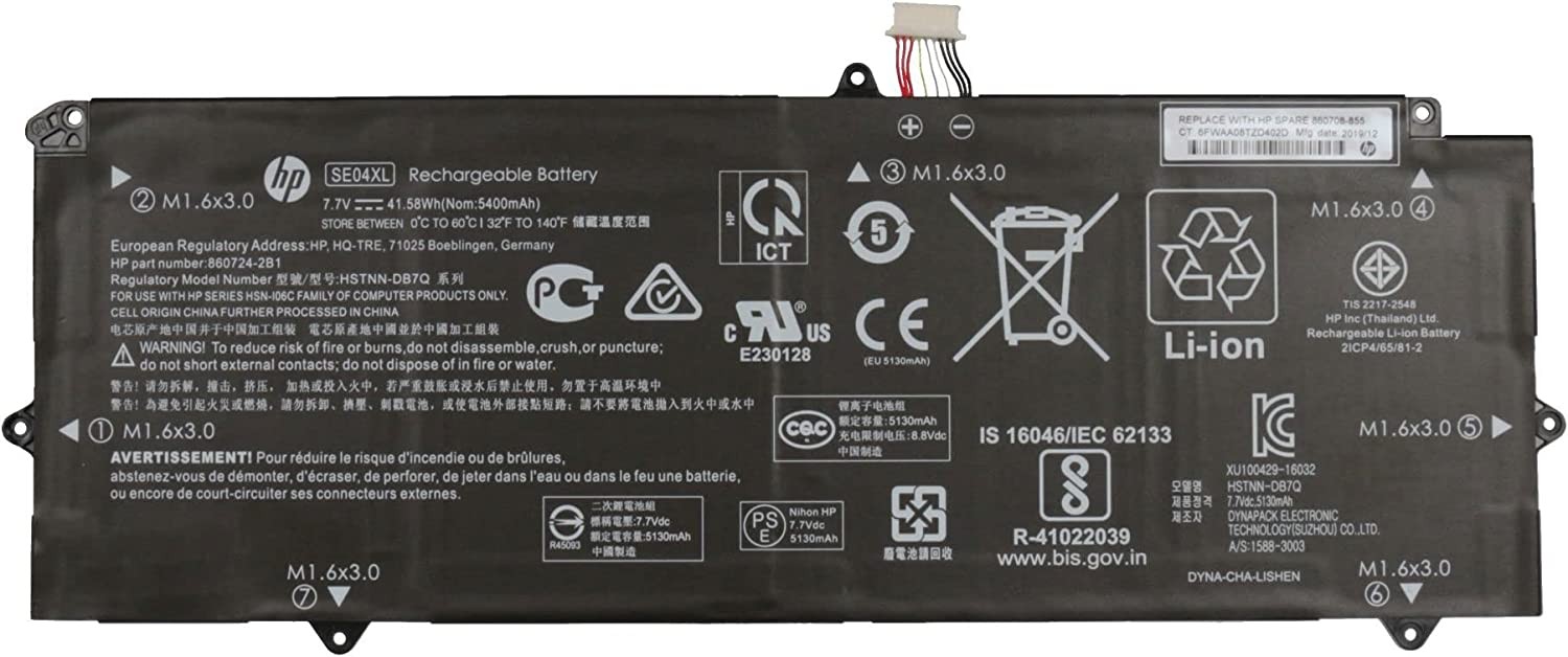 Hp - Batería 4C 41Wh 2.70Ah Lithium-Ion Se04Xl