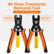 thumbnail image 3 of CQDAXUMY Pinzas para Desmontar Líneas de Aire, Herramienta de Desconexión Push‑to‑Connect para Mangueras de Aire 1/4" 5/16" y 3/8" 1/2", Pinzas de Liberación Rápida para Uso Automotriz e Industrial, 3 of 7