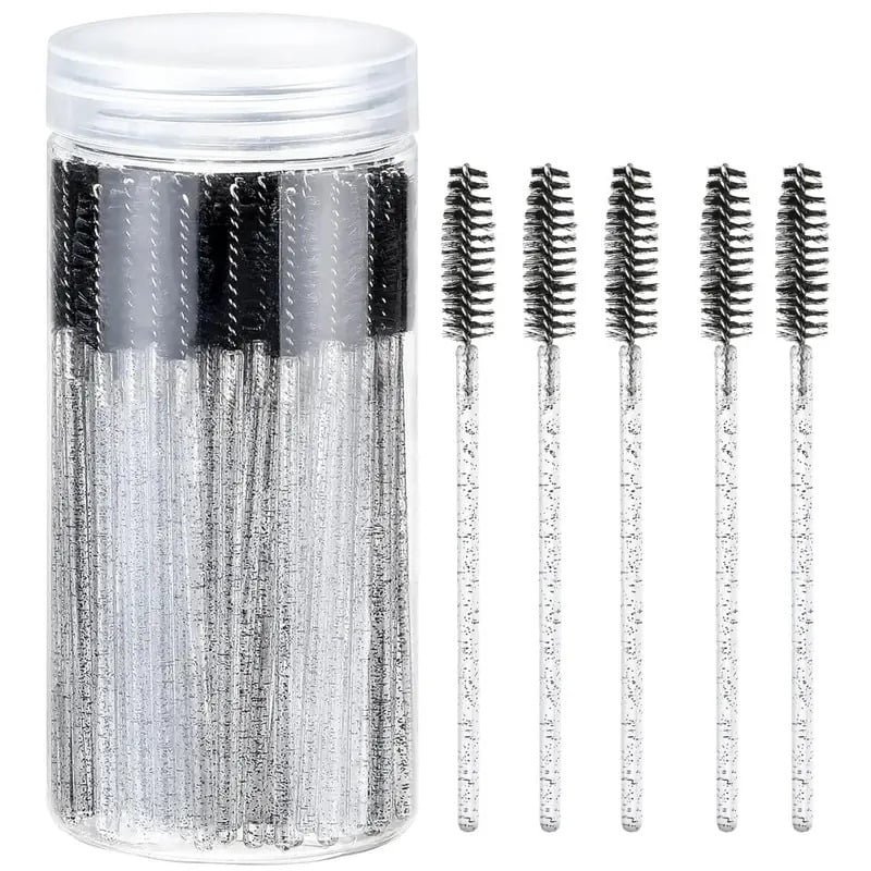 Bienok - Set 100 Cepillos Desechable Para Cejas Y Pestañas Extensión