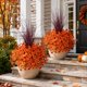 thumbnail image 2 of Flores artificiales HyeFlora 12 ramos F naranja, 2 of 7