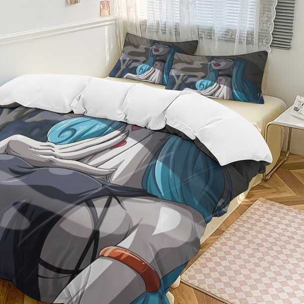 Charlotte Amande Bed Duvet Cover Funny Anime Cartoon Bedding Sets Lightweight 3 Piece Comforter Sets