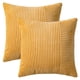 thumbnail image 1 of REGALWOVEN Fundas de Cojín Juego de 2 Modernas Rayas Decorativas para Sofá Cama para Sala de Estar Amarillo 18" x 18", 1 of 7