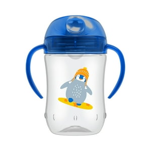 Dr. Brown'S - Vaso Con Asas Y Boquilla Blanda 270Ml 9M+ Azul