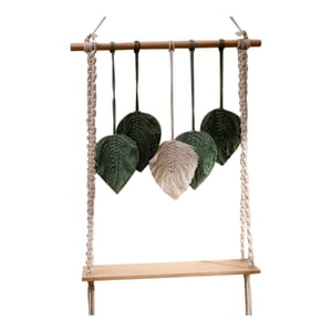 Bothyi - Estante Para Tapiz Colgante De Hojas De Pared Con Flecos Para Salas De Estar, Apartamentos, Telón De Fondo