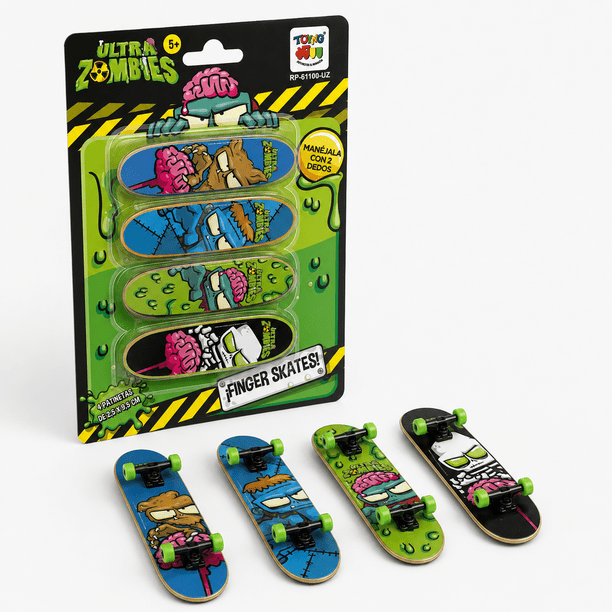 夢100 AJ2026 TypeB シン セット Juguete Finger Skate Zombie 4 Unidades - Ultra Zombies | Lider