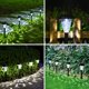 thumbnail image 3 of Luces solares para senderos GIGALUMI, paquete de 12, impermeables, blanco frío, 3 of 8