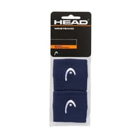 Muñequera Head 2.5'' Azul Marino X2 Tenis/Padel
