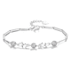 thumbnail image 1 of Pulsera plata 925 estrellas ajustable circones en oro Blanco, 1 of 3