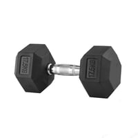 Basko Fitness - Mancuerna Hexagonal De Caucho Unidad 17,5 Kg