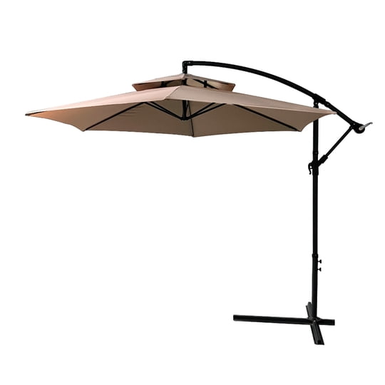 Novahus - Quitasol Lateral Bávaro 3x2,55 M Con Ventilación Superior Beige