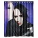 thumbnail image 1 of Cortina de ducha de Marilyn Manson, juego de cortina de baño con ganchos, tamaño 60 x 72 pulgadas, 1 of 3