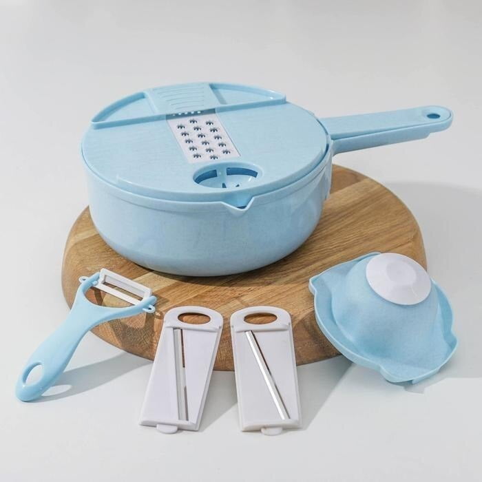 Genérico - Cortador De Verduras Con Cesta De Drenaje Rebanador