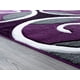 thumbnail image 5 of Alfombra decorativa United Weavers Bristol Riley color ciruela 56 x 81 cm, 5 of 5