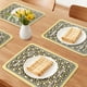 thumbnail image 2 of REGALWOVEN Juego de 6 Manteles Individuales de Cuero para Decoración y Protección de Mesa de Comedor Amarillo 15.7*11.8 pulgadas, 2 of 6