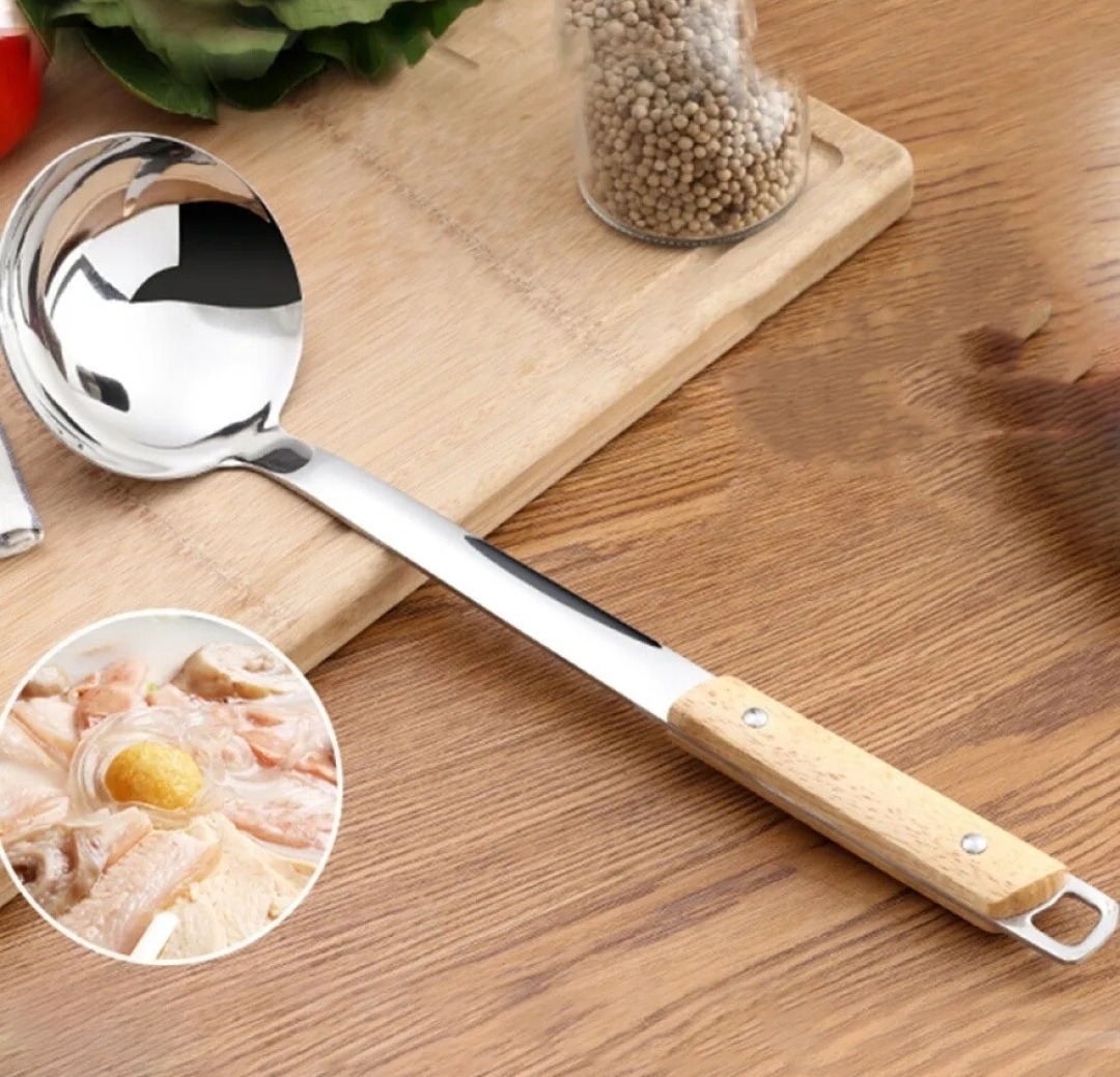 Genérico - Cucharon Sopero Sopa Cuchara Larga Acero Cocina