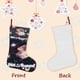 thumbnail image 3 of BEE Y PUPPYCAT Tema: Calcetines de Navidad, fino lino blanco para colgar en escaleras y chimenea, decoración navideña para el hogar, regalo de Navidad. 54cm × 38cm, 3 of 5