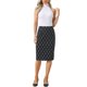 thumbnail image 2 of INSPIRE CHIC Faldas Midi a Cuadros para Mujeres de Cintura Alta hasta la Rodilla 2025 Faldas Lápiz Casual Ajustadas XL Negro, 2 of 6