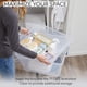 thumbnail image 3 of Contenedores de almacenamiento Rubbermaid Cleverstore, 74 cuartos de galón, transparentes, paquete de 4, 3 of 9